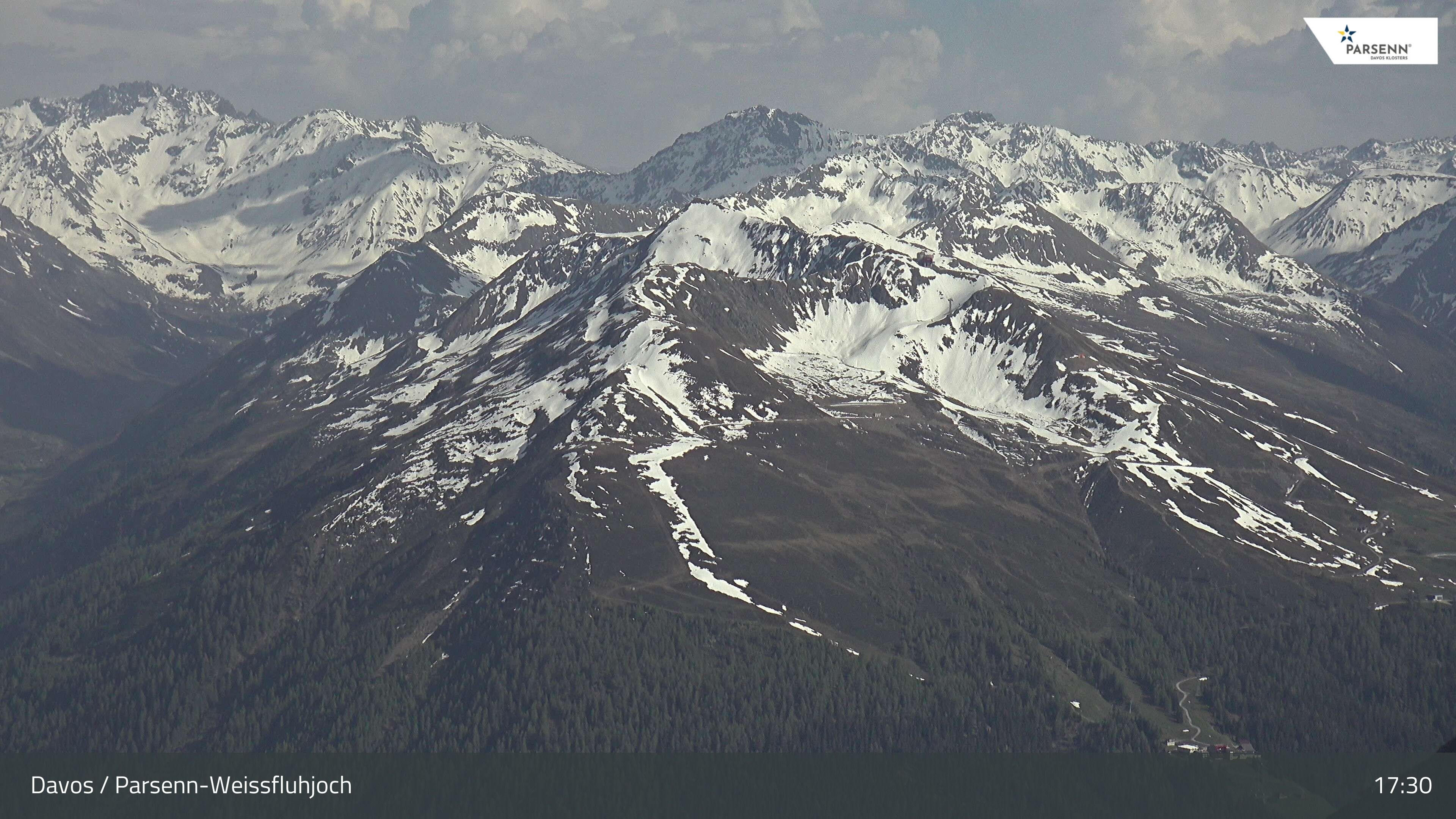 Davos: Dorf - Weissfluhjoch, Blick Jakobshorn