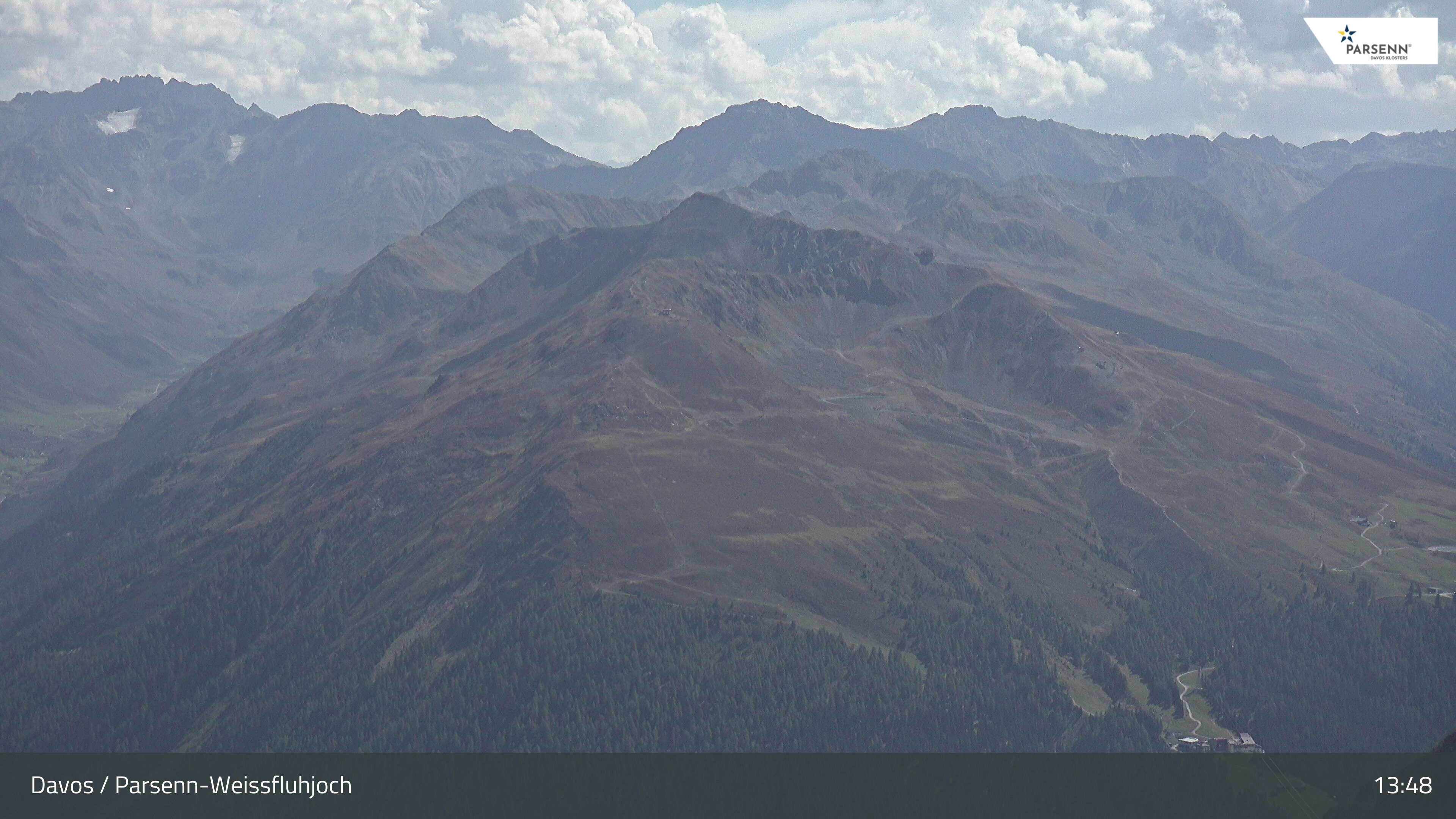 Davos: Dorf - Weissfluhjoch, Blick Jakobshorn