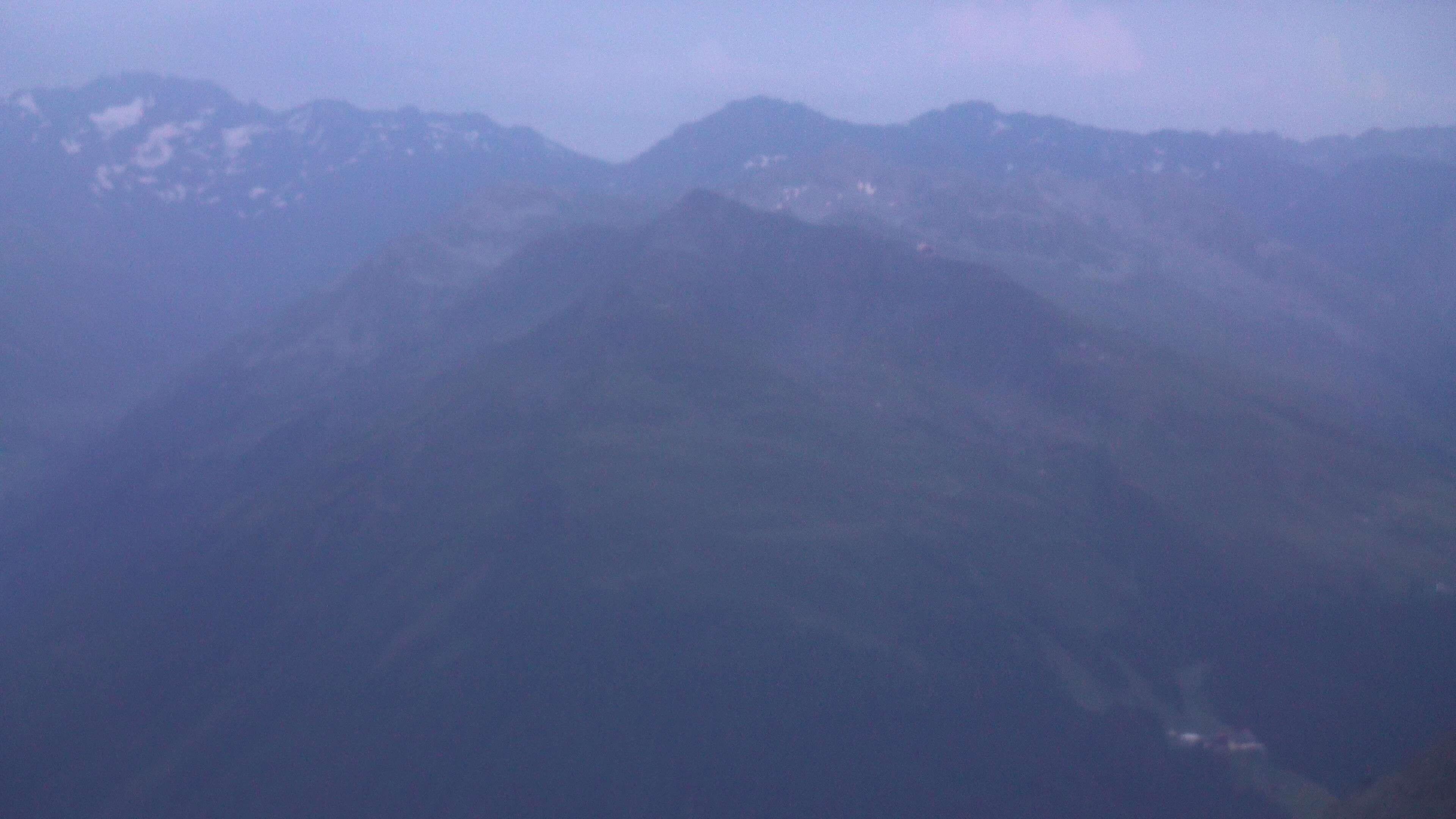 Davos: Dorf - Weissfluhjoch, Blick Jakobshorn