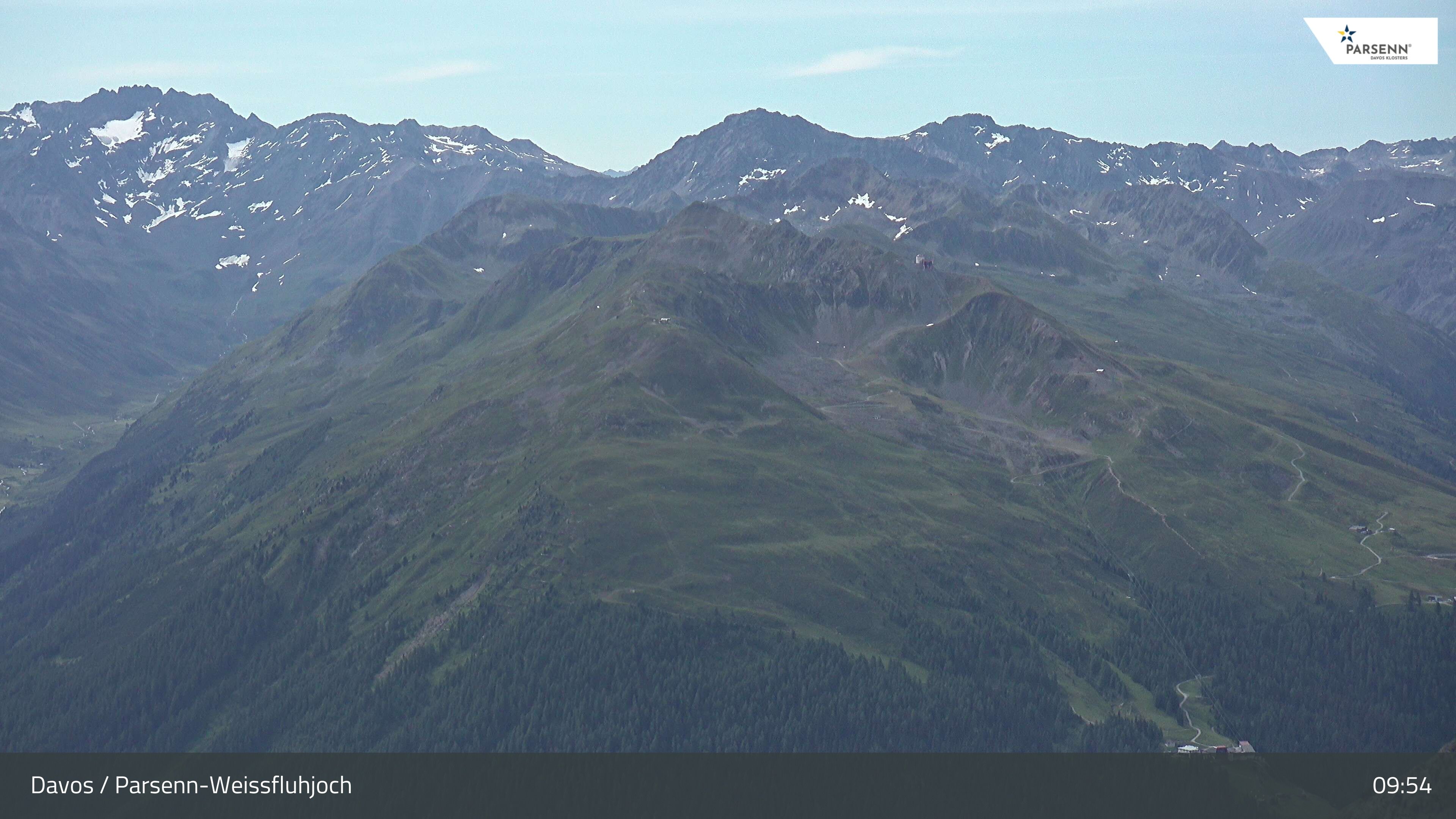 Davos: Dorf - Weissfluhjoch, Blick Jakobshorn