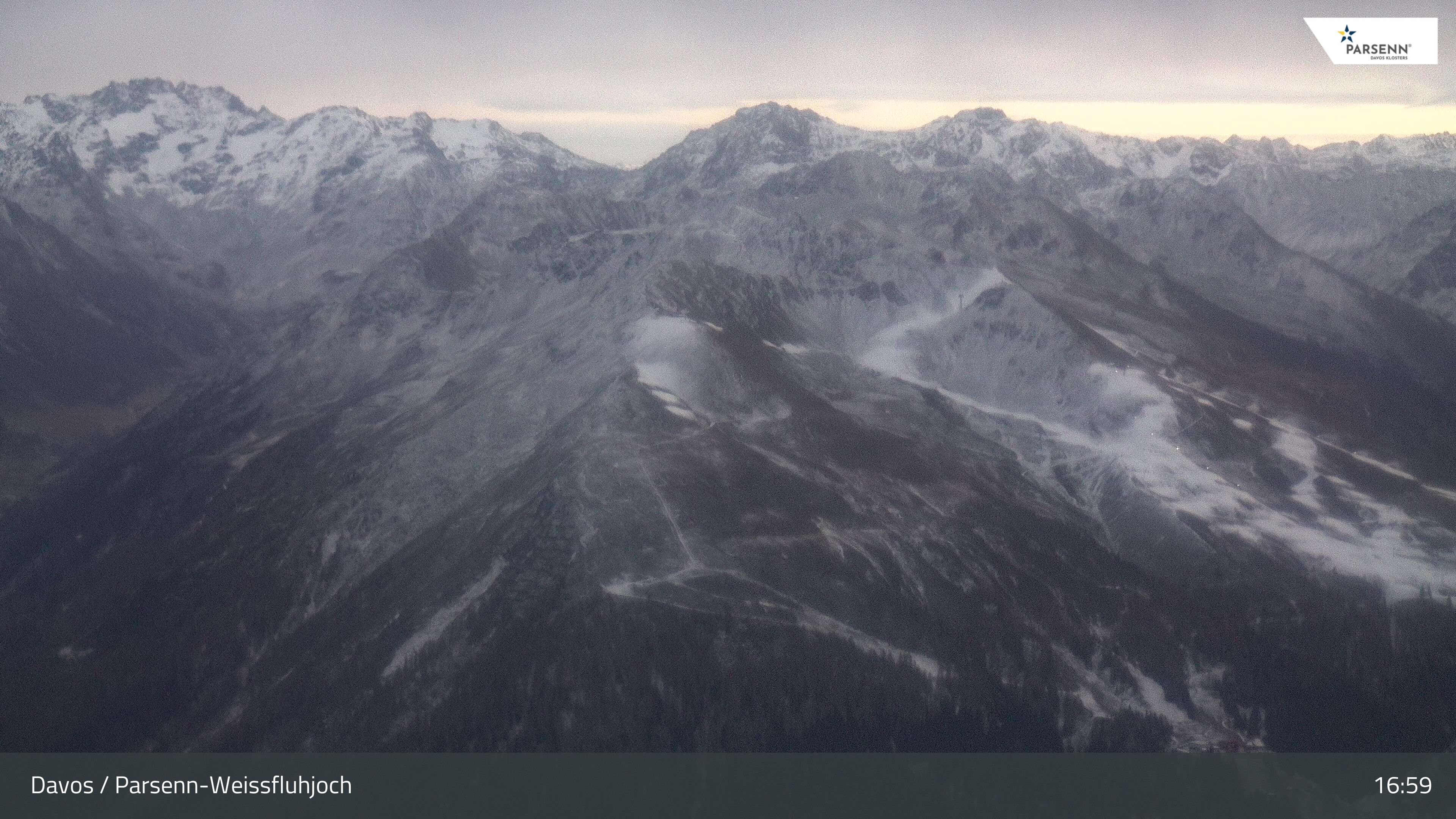 Davos: Dorf - Weissfluhjoch, Blick Jakobshorn