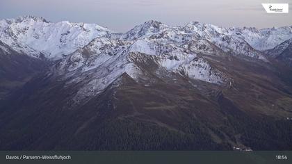 Davos: Dorf - Weissfluhjoch, Blick Jakobshorn