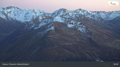 Davos: Dorf - Weissfluhjoch, Blick Jakobshorn