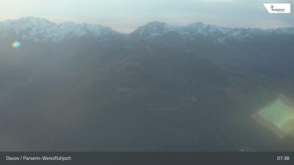 Davos: Dorf - Weissfluhjoch, Blick Jakobshorn