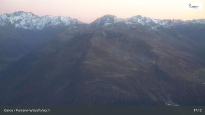 Davos: Dorf - Weissfluhjoch, Blick Jakobshorn