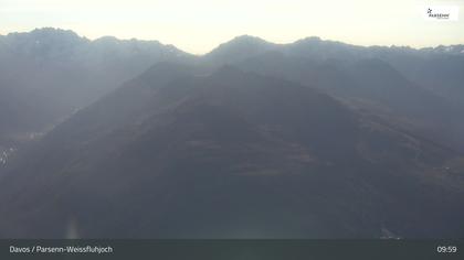 Davos: Dorf - Weissfluhjoch, Blick Jakobshorn