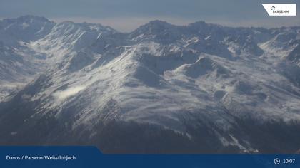 Davos: Dorf - Weissfluhjoch, Blick Jakobshorn