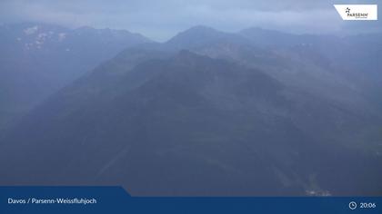 Davos: Dorf - Weissfluhjoch, Blick Jakobshorn