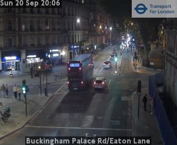 Traffic Cam London: Buckingham Palace Rd/Eaton Lane