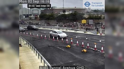 Traffic Cam Heathfield and Waldron: A102 Tunnel Avenue OHD