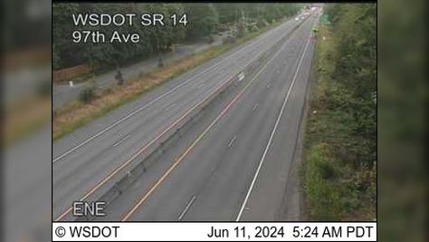 Traffic Cam Vancouver: SR 14 at MP 5: 97th Ave