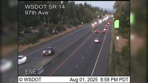 Traffic Cam Vancouver: SR 14 at MP 5: 97th Ave