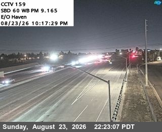 Traffic Cam Ontario › West: SR-60 : (159) East of Haven Avenue