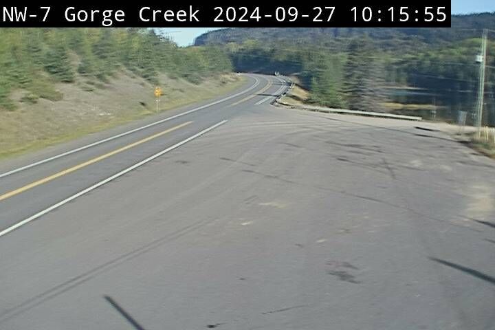 Traffic Cam Greenstone: Highway 11 near Gorge Creek Rd