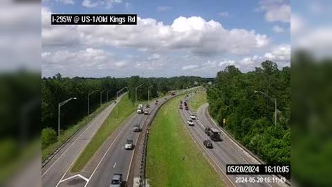 Traffic Cam Jacksonville: I-295 W S of US-1 - New Kings Rd