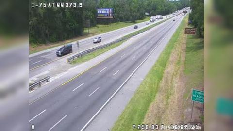 Traffic Cam Micanopy: I-75 @ MM 373.9 NB