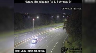 Nerang Traffic: Broadbeach Waters North-East