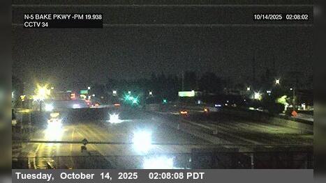 Traffic Cam Lake Forest › North: I-5 : Bake Parkway