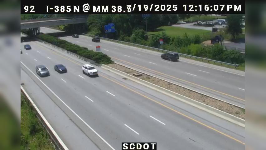 Traffic Cam Hudson Acres: I-385 N @ MM 38.5