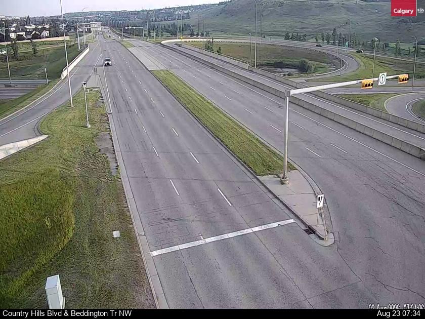 Traffic Cam Sandstone Valley: Beddington Trail - Country Hills Blvd