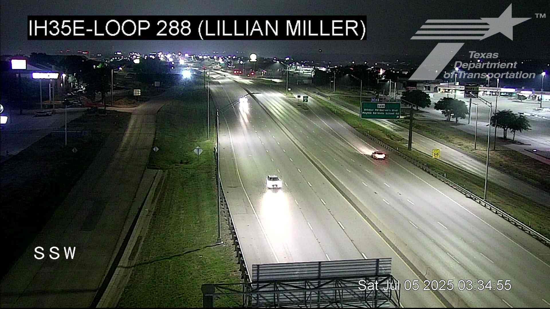 Traffic Cam Denton › North: I-35E @ Loop 288 (Lillian Miller)