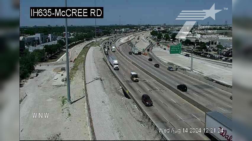 Traffic Cam Garland › East: I-635 @ McCree Rd