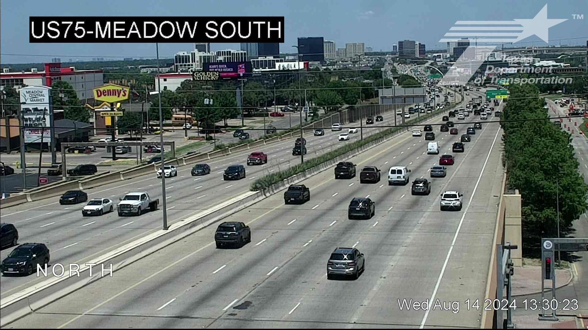 Traffic Cam Vickery Meadows PID › North: US75 @ Meadow South