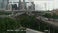 Houston > South: IH-45 North @ Hogan (S) - Actual