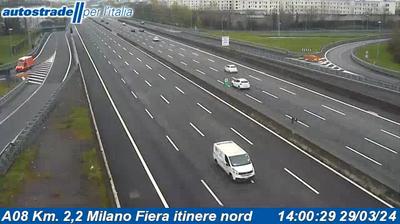 Preview delle webcam di Arese: A08 Km. 2,2 Milano Fiera itinere nord