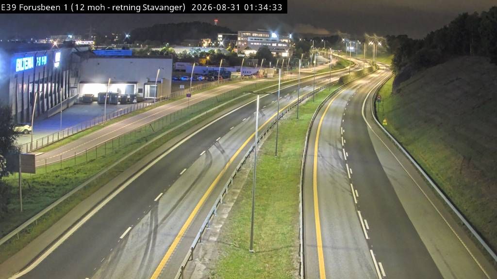 Traffic Cam Godeset: E39 Forusbeen (Stavanger)