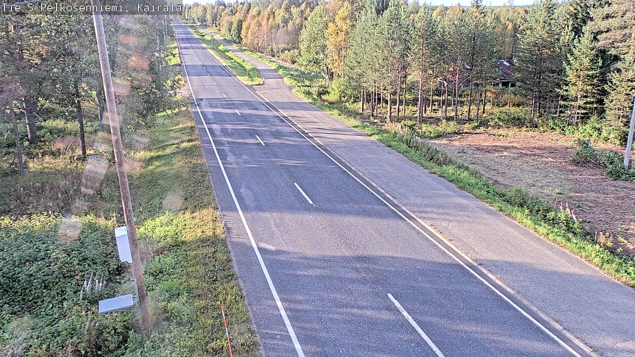 Traffic Cam Pelkosenniemi: Tie - Kairala - Sodankylään