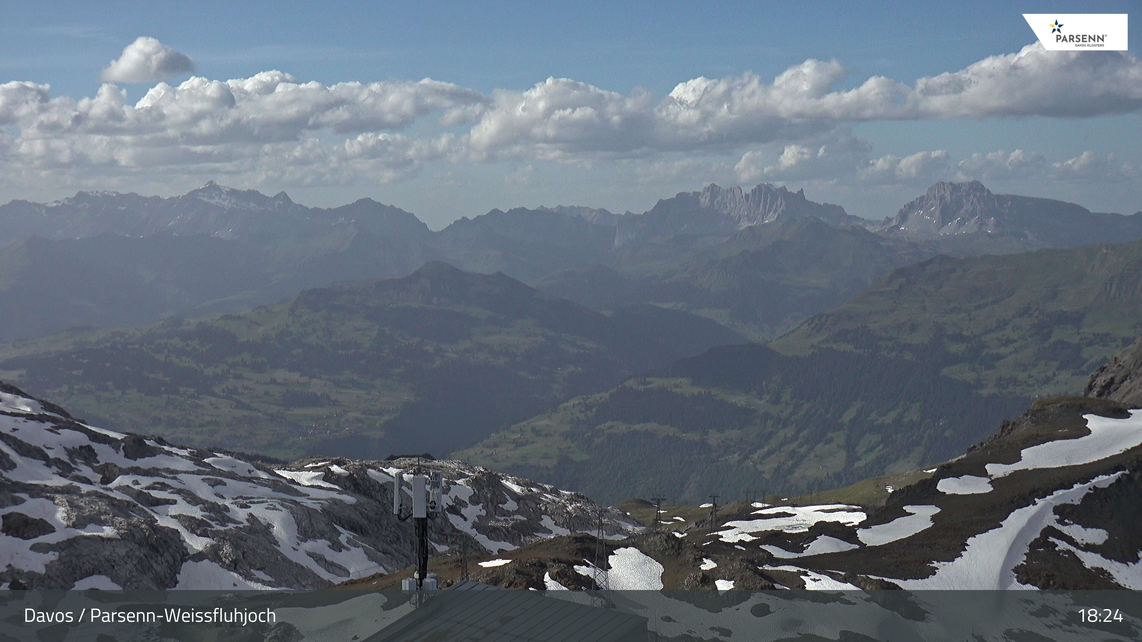 Davos: Dorf - Weissfluhjoch, Blick Schifer
