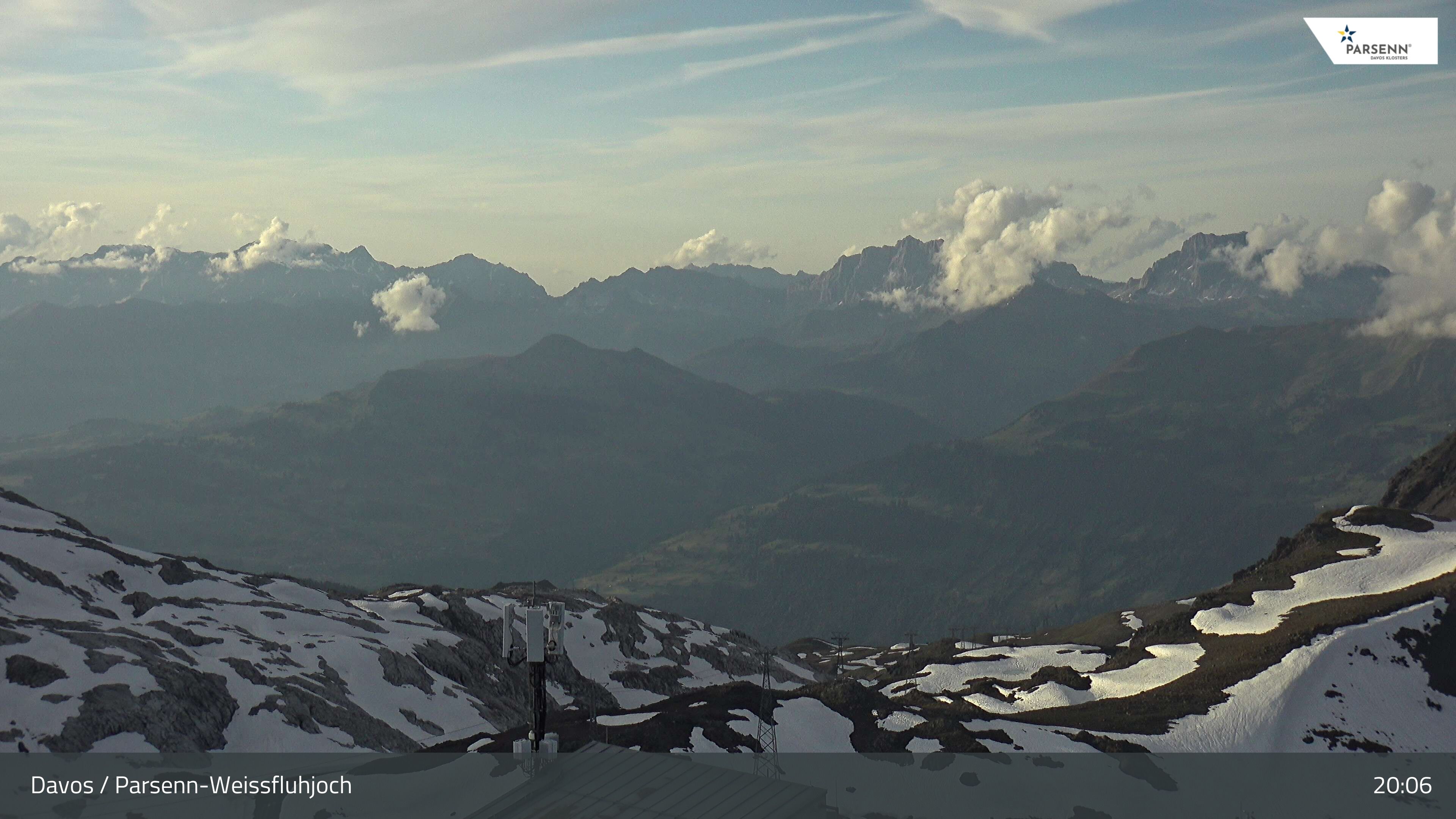 Davos: Dorf - Weissfluhjoch, Blick Schifer