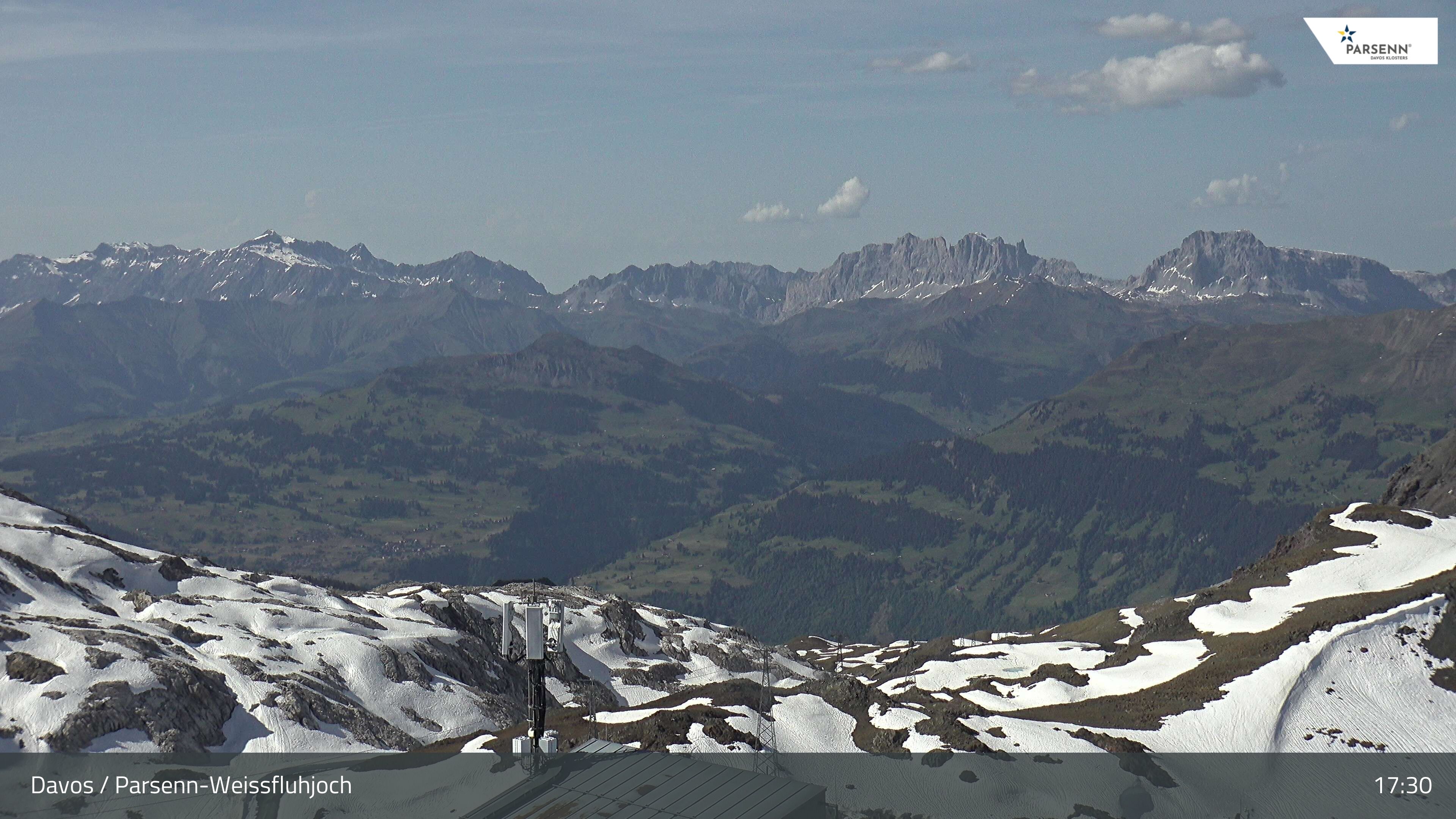 Davos: Dorf - Weissfluhjoch, Blick Schifer