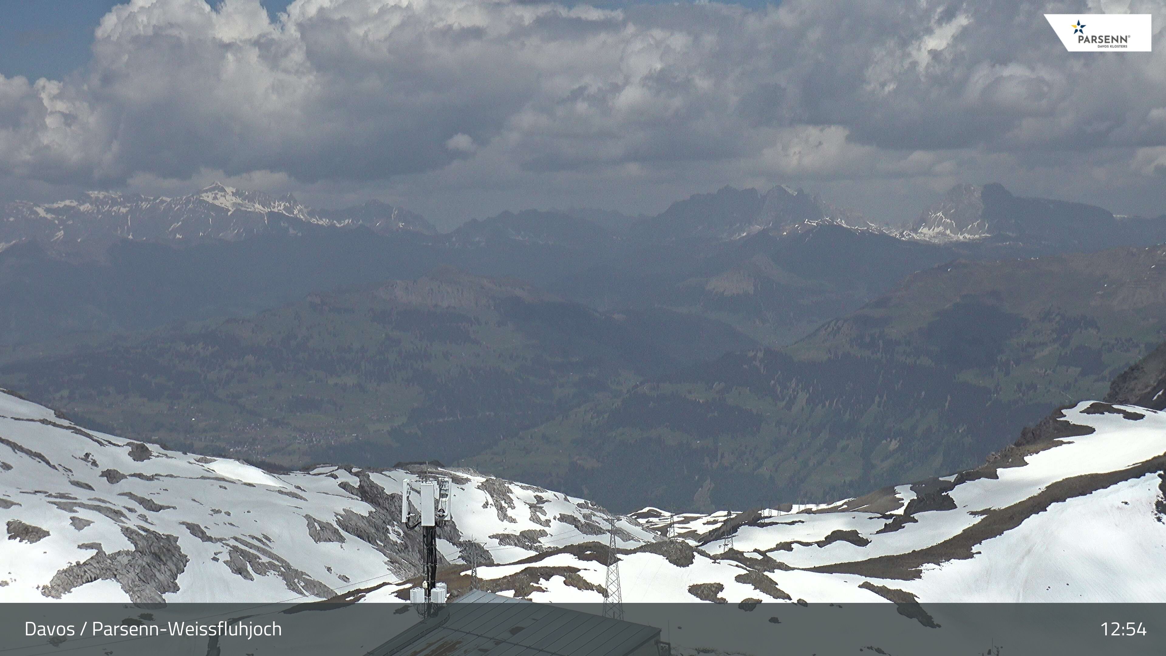 Davos: Dorf - Weissfluhjoch, Blick Schifer