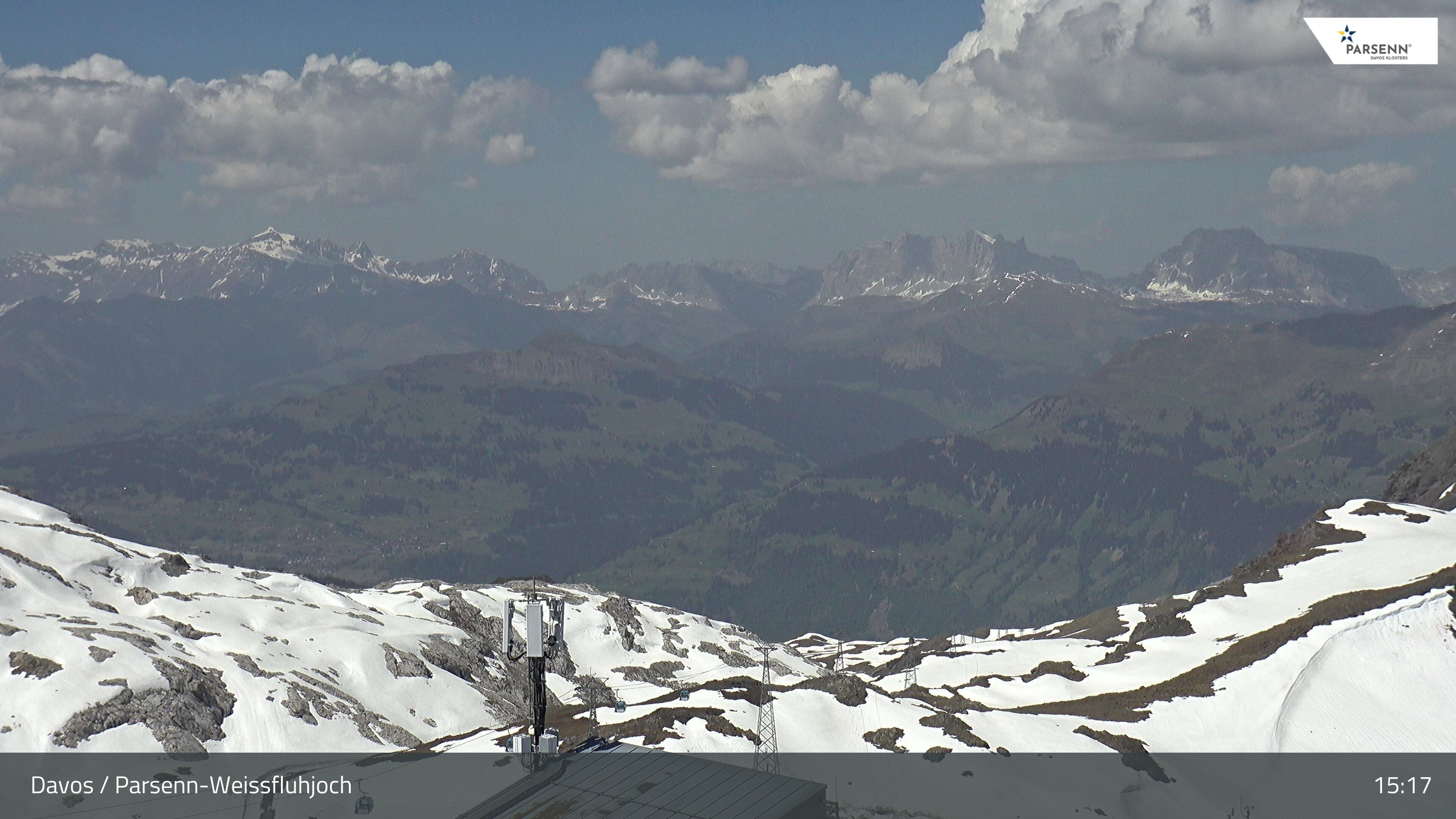 Davos: Dorf - Weissfluhjoch, Blick Schifer