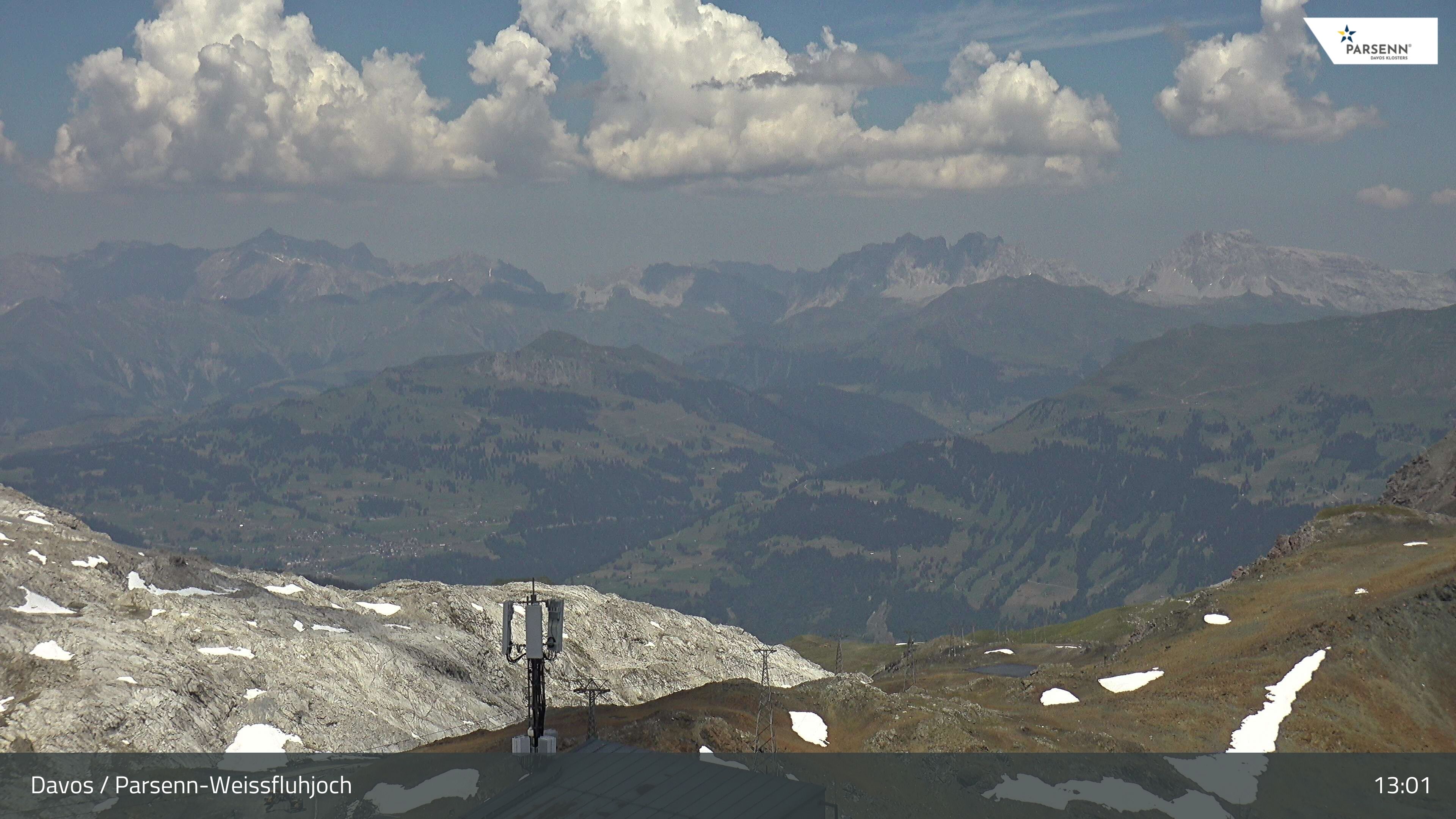 Davos: Dorf - Weissfluhjoch, Blick Schifer