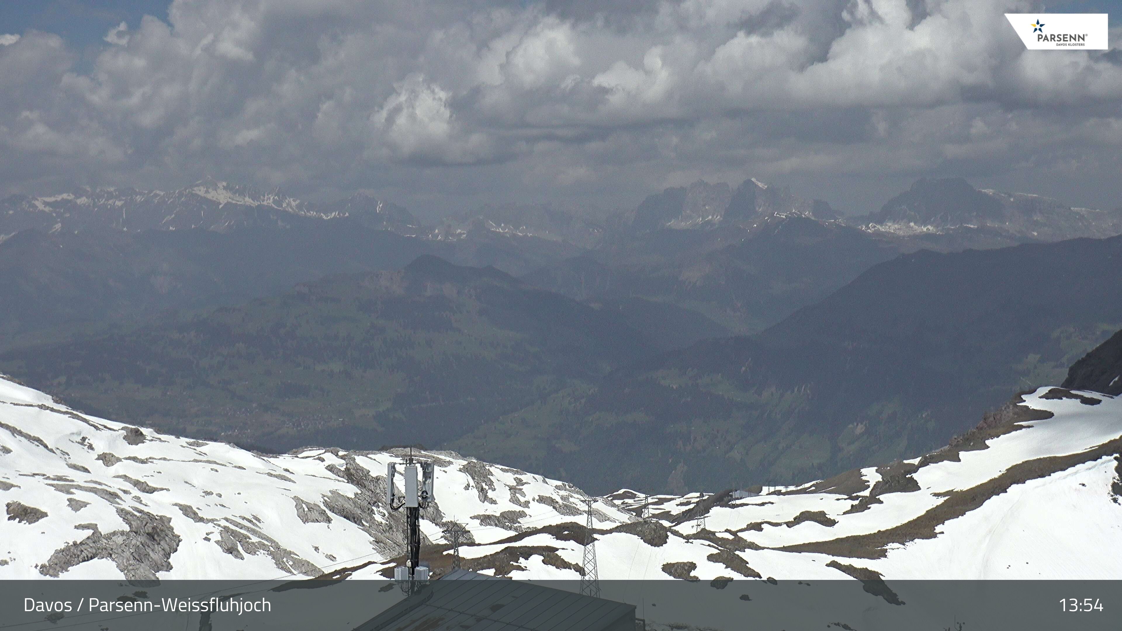 Davos: Dorf - Weissfluhjoch, Blick Schifer
