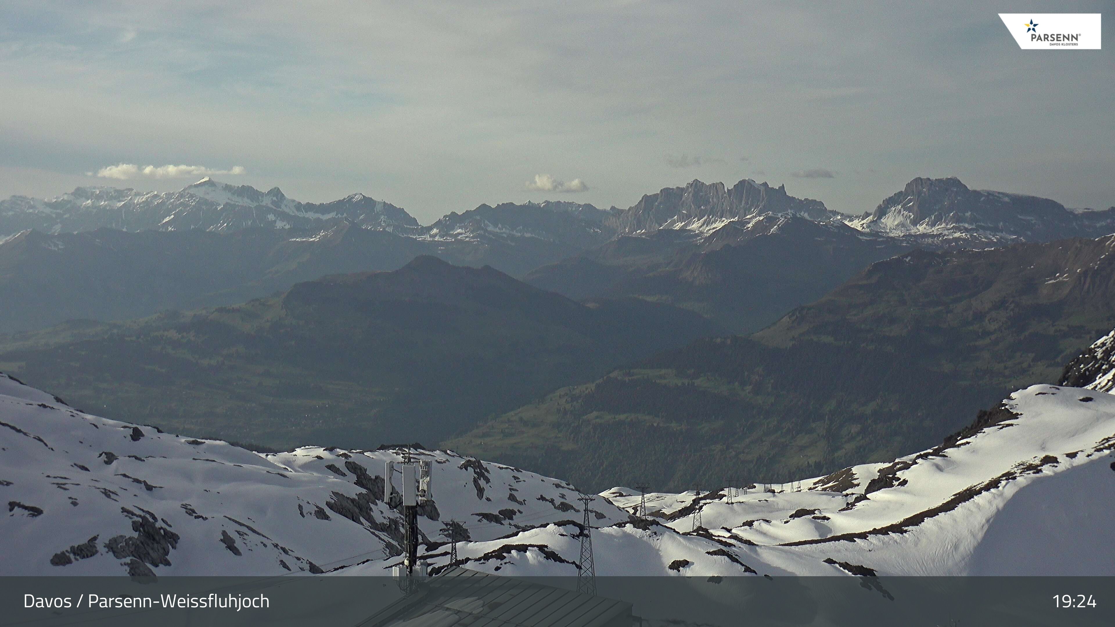 Davos: Dorf - Weissfluhjoch, Blick Schifer