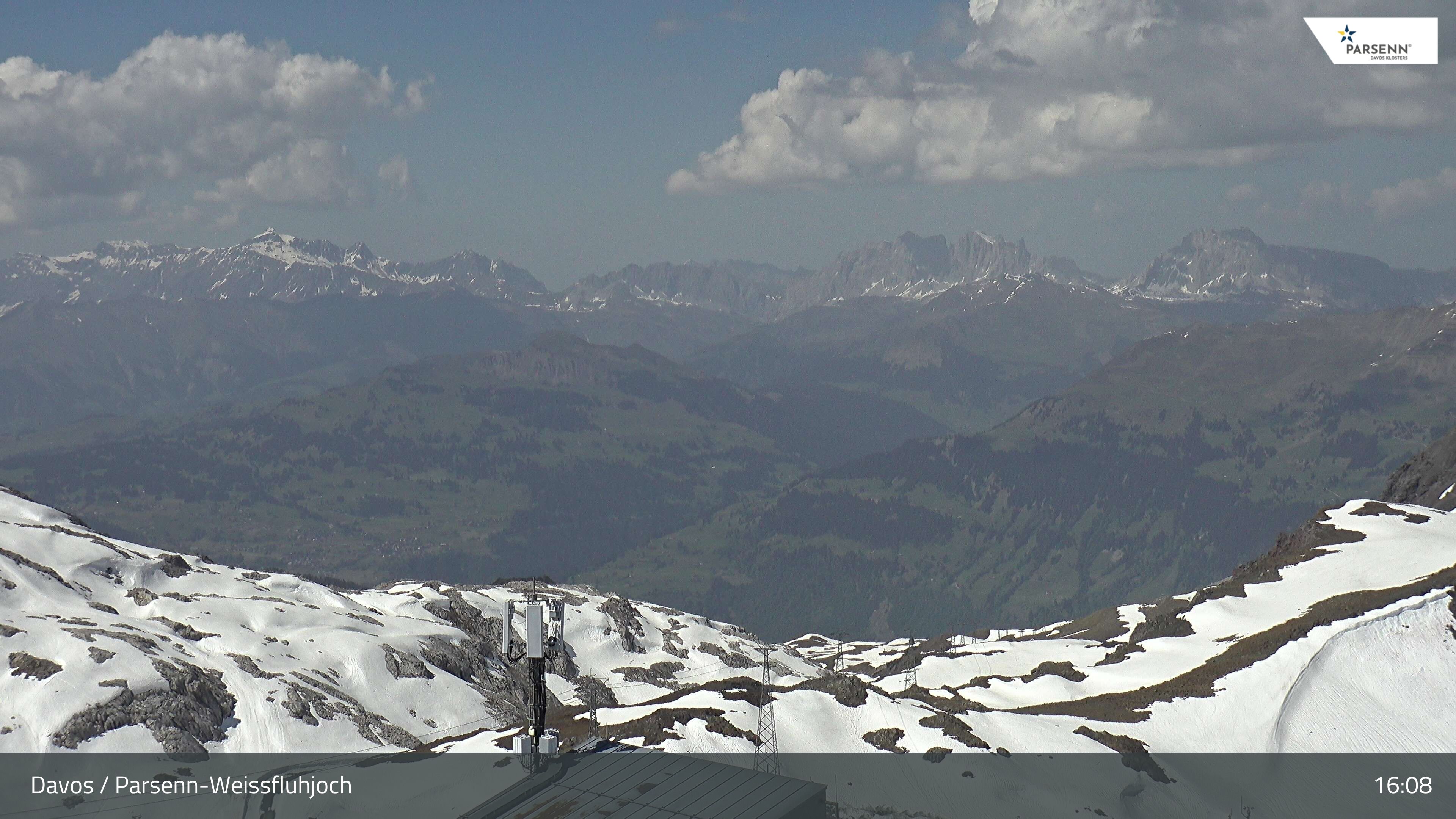 Davos: Dorf - Weissfluhjoch, Blick Schifer