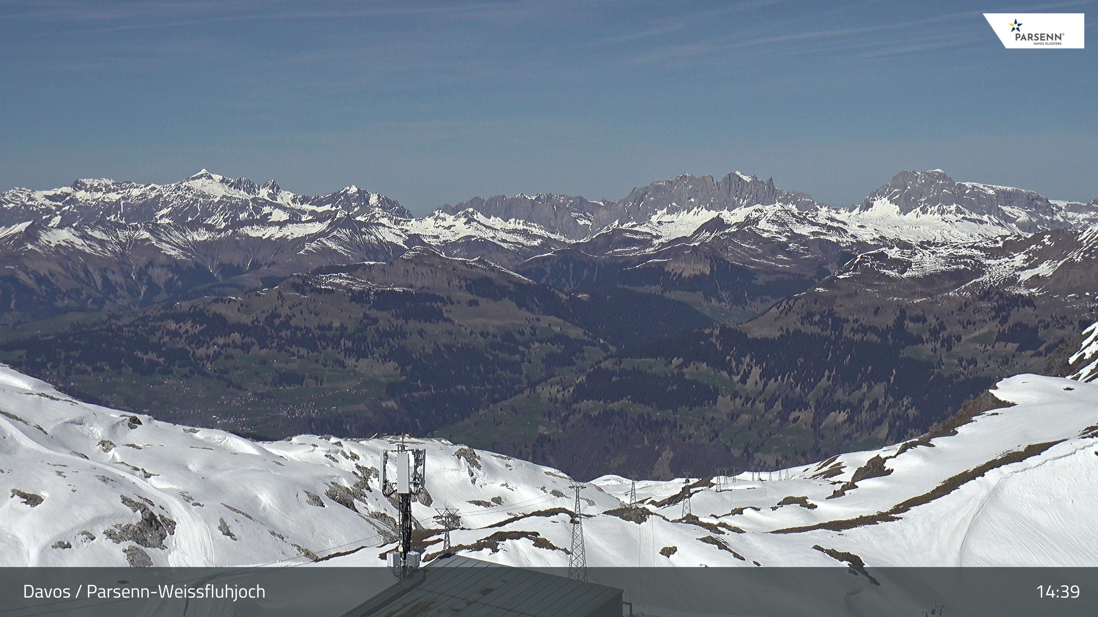 Davos: Dorf - Weissfluhjoch, Blick Schifer