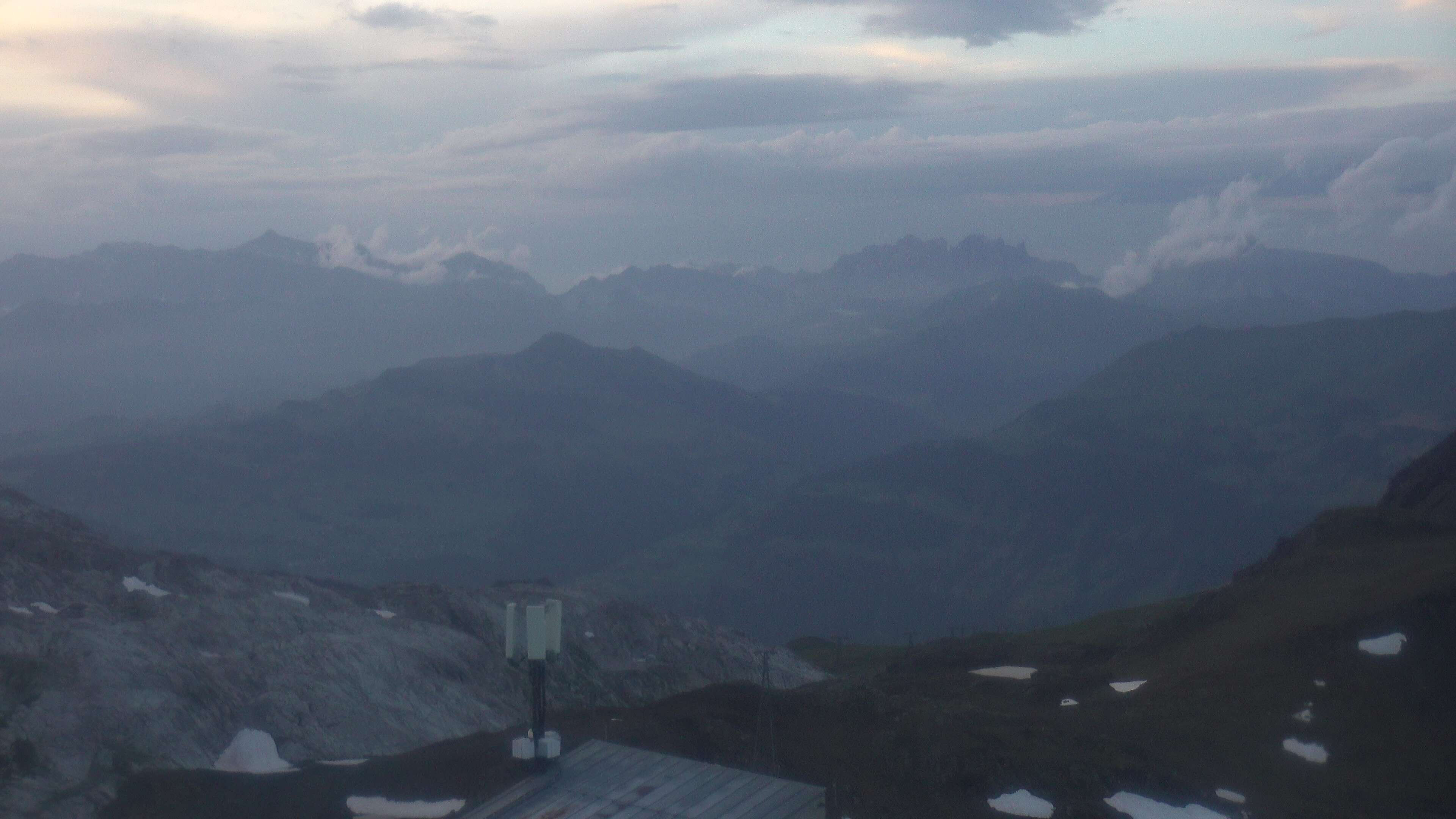 Davos: Dorf - Weissfluhjoch, Blick Schifer