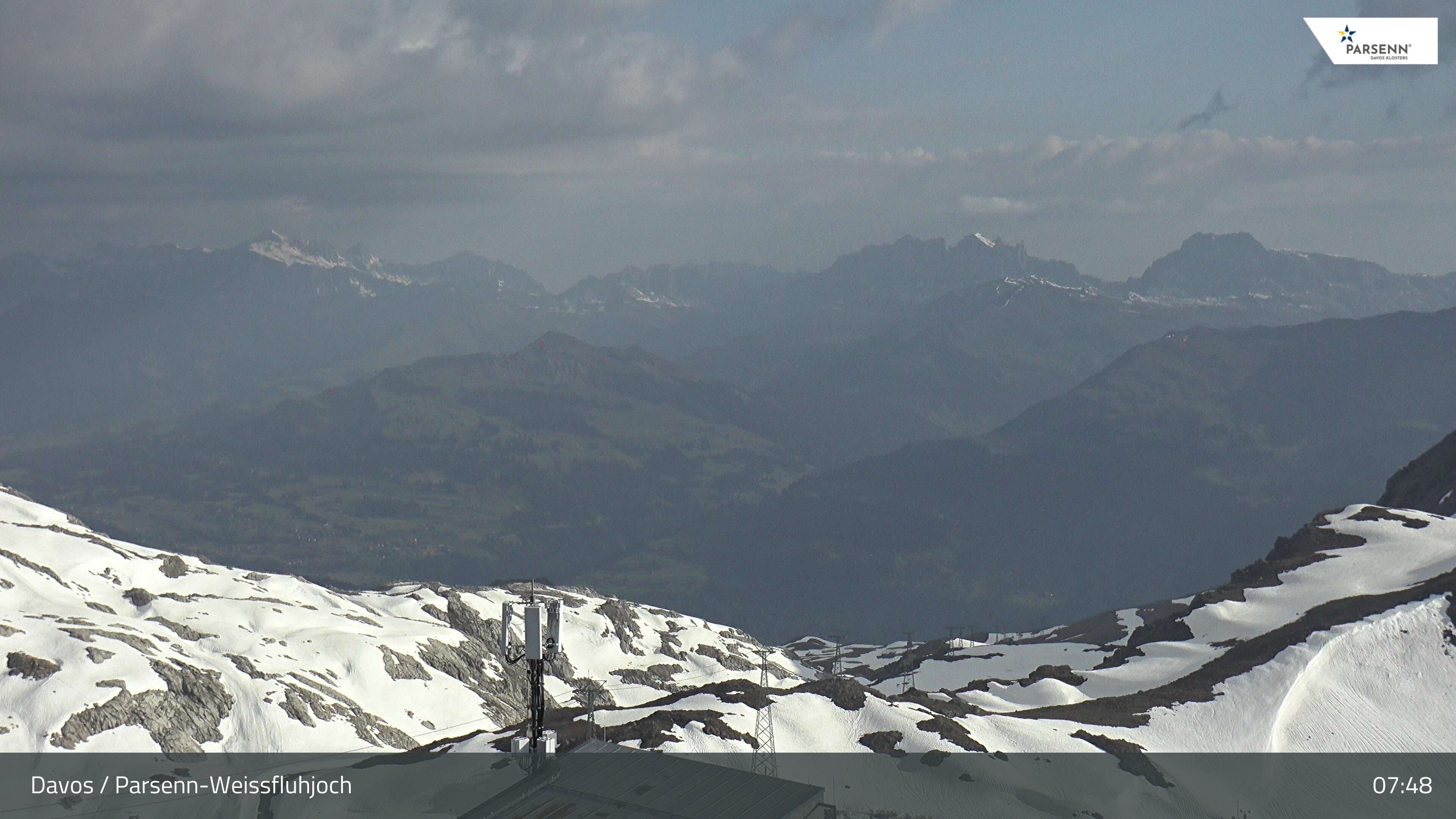 Davos: Dorf - Weissfluhjoch, Blick Schifer