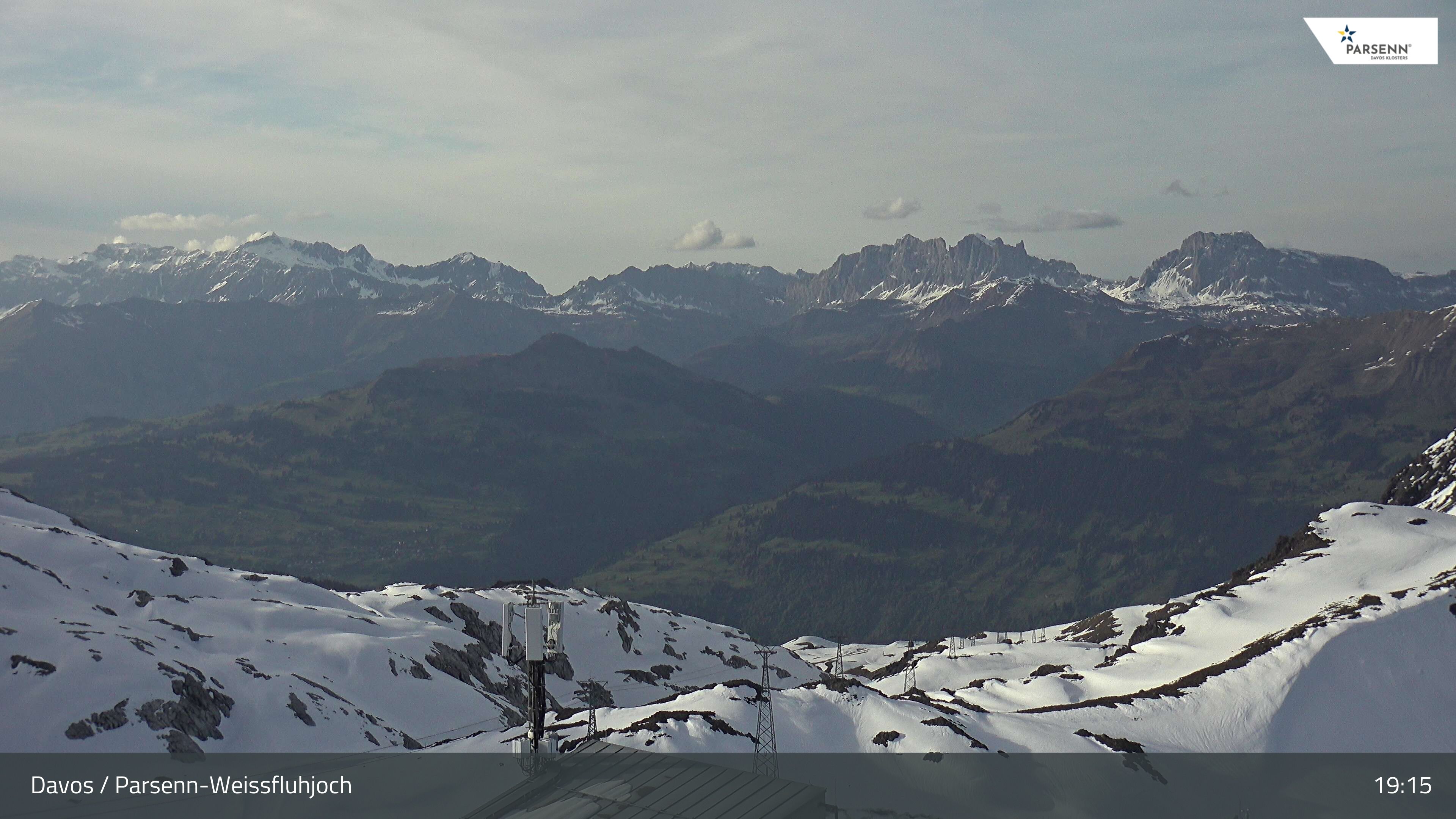 Davos: Dorf - Weissfluhjoch, Blick Schifer