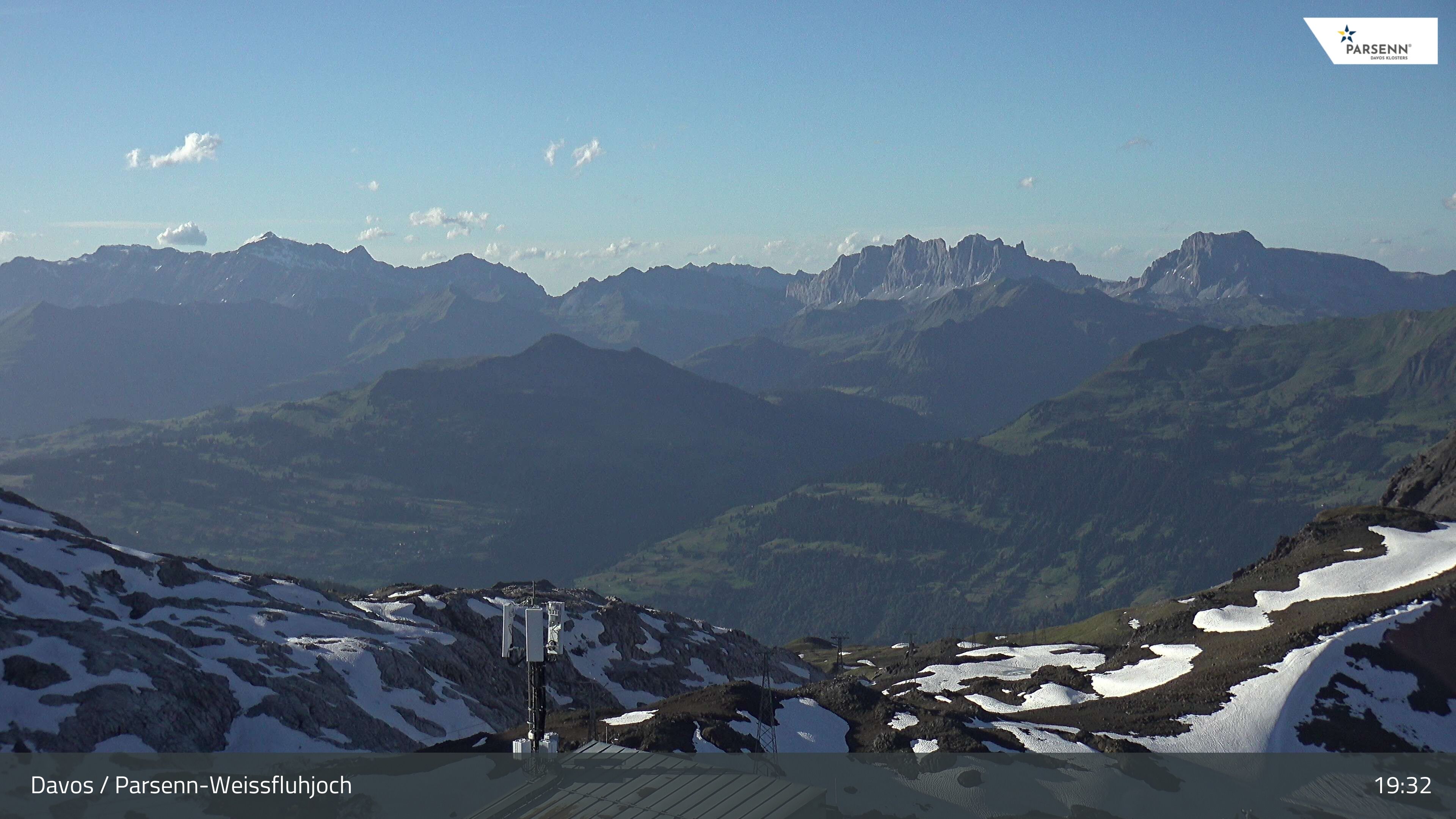 Davos: Dorf - Weissfluhjoch, Blick Schifer