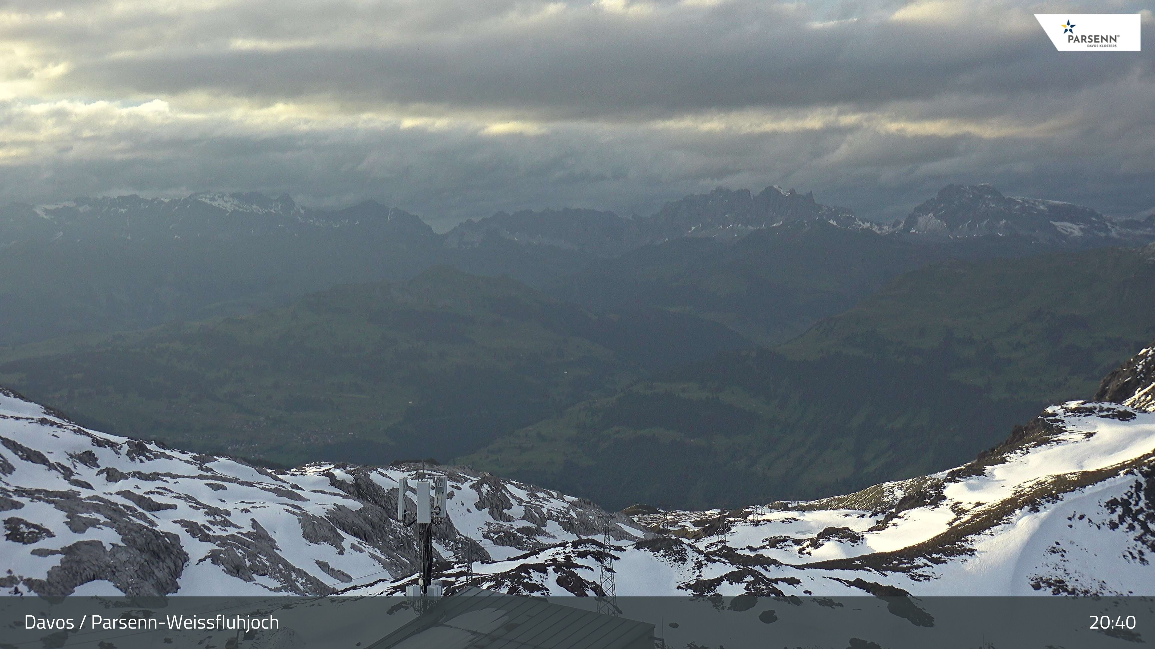 Davos: Dorf - Weissfluhjoch, Blick Schifer