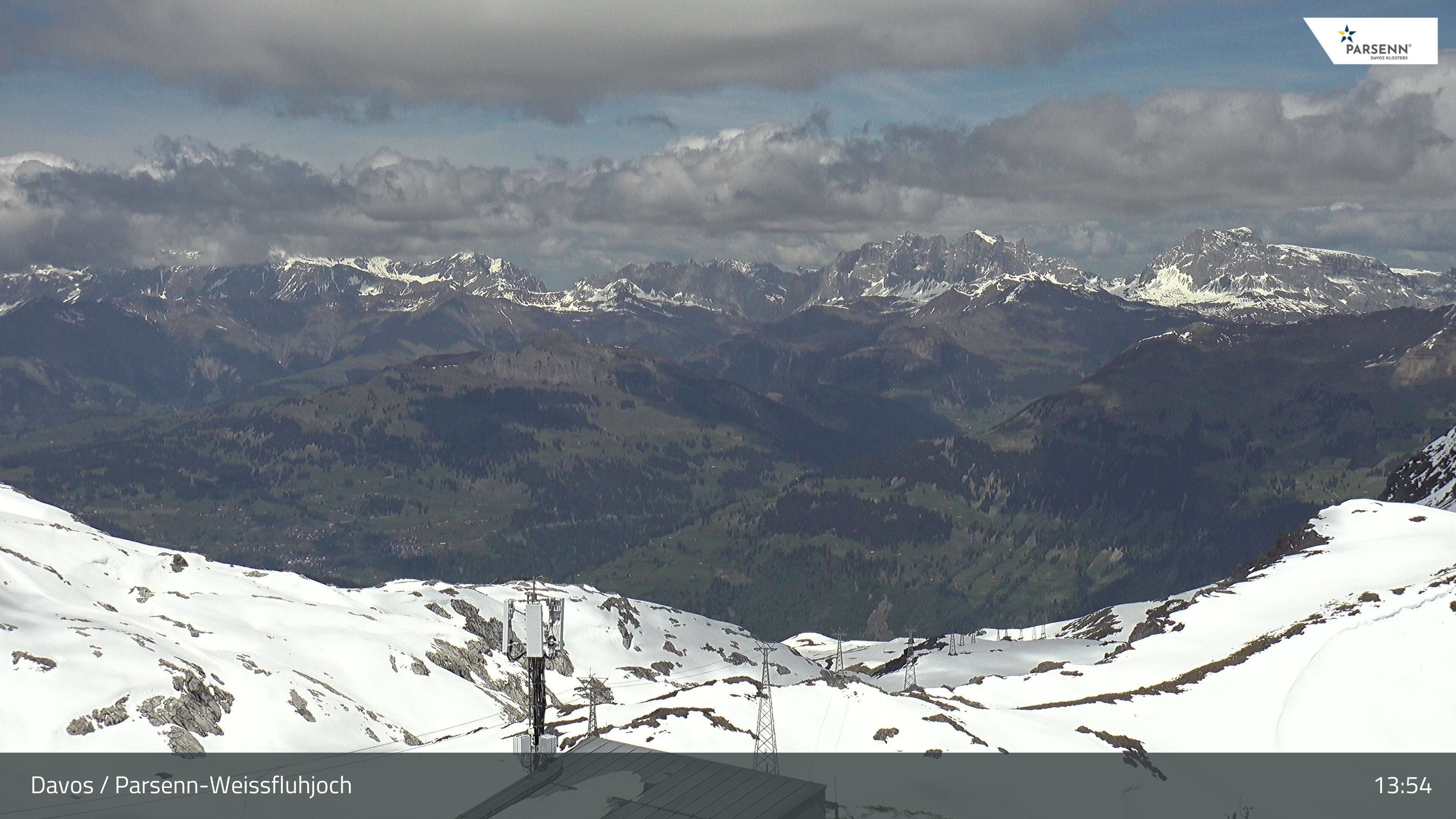 Davos: Dorf - Weissfluhjoch, Blick Schifer