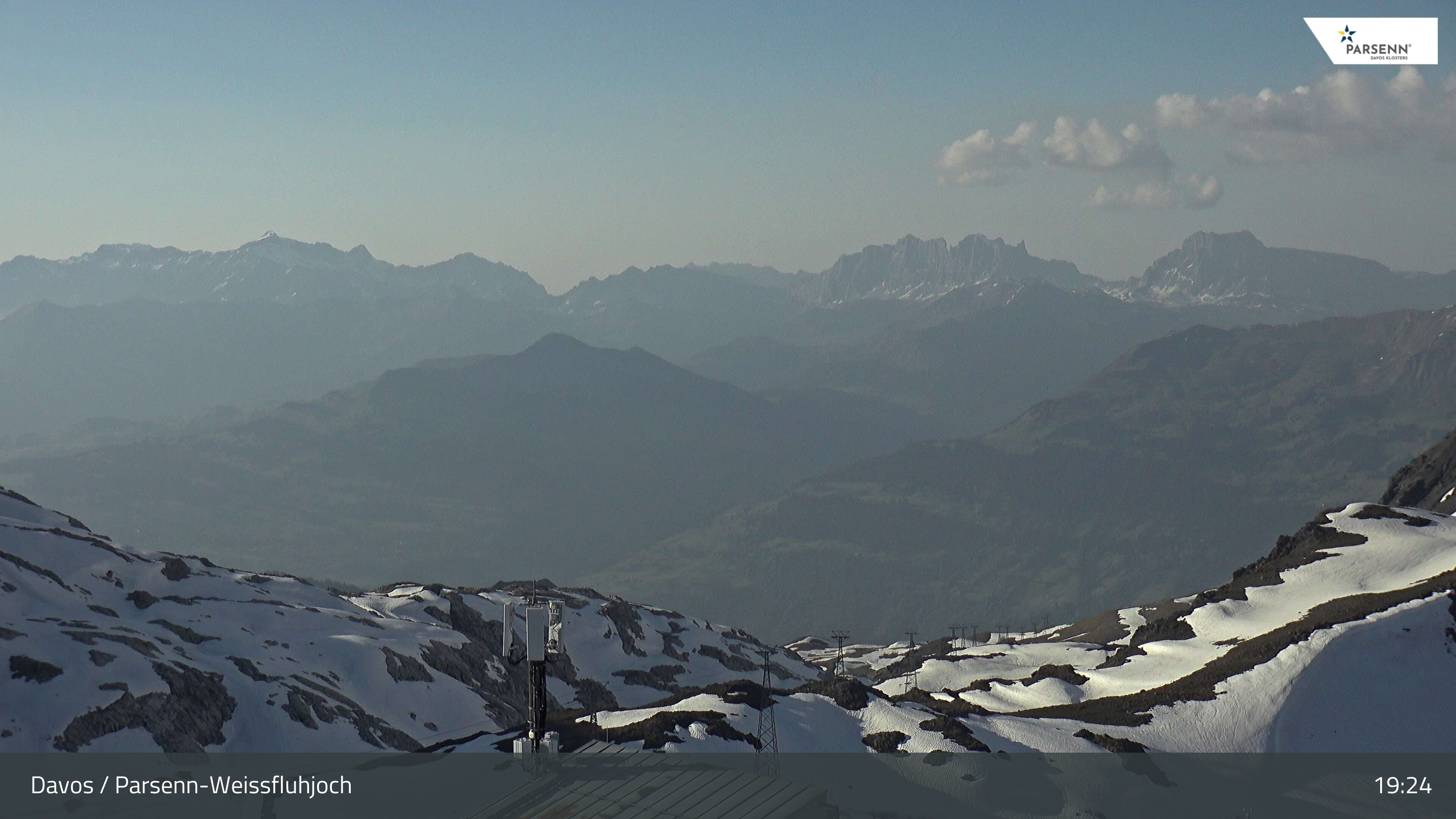 Davos: Dorf - Weissfluhjoch, Blick Schifer