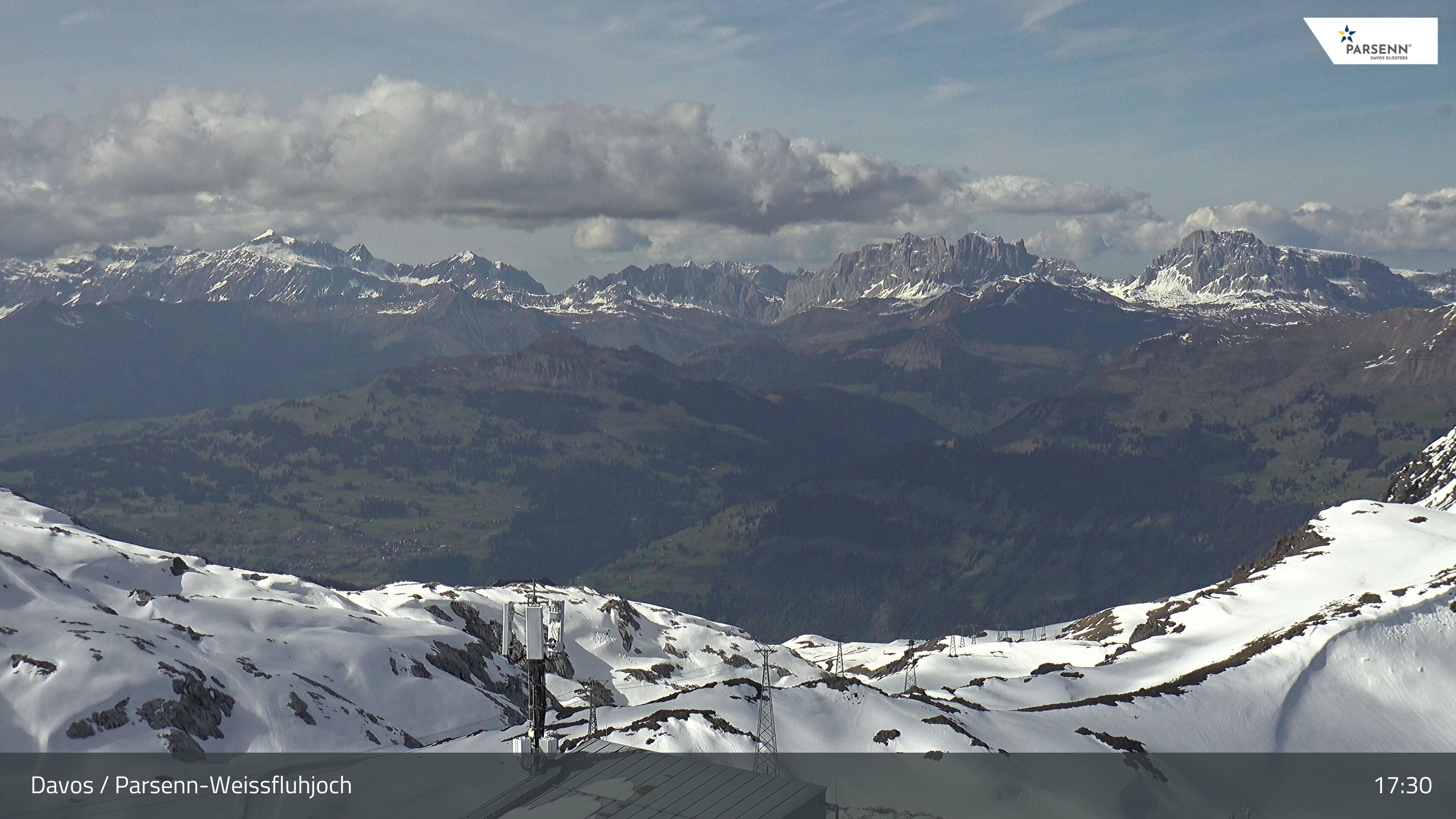 Davos: Dorf - Weissfluhjoch, Blick Schifer