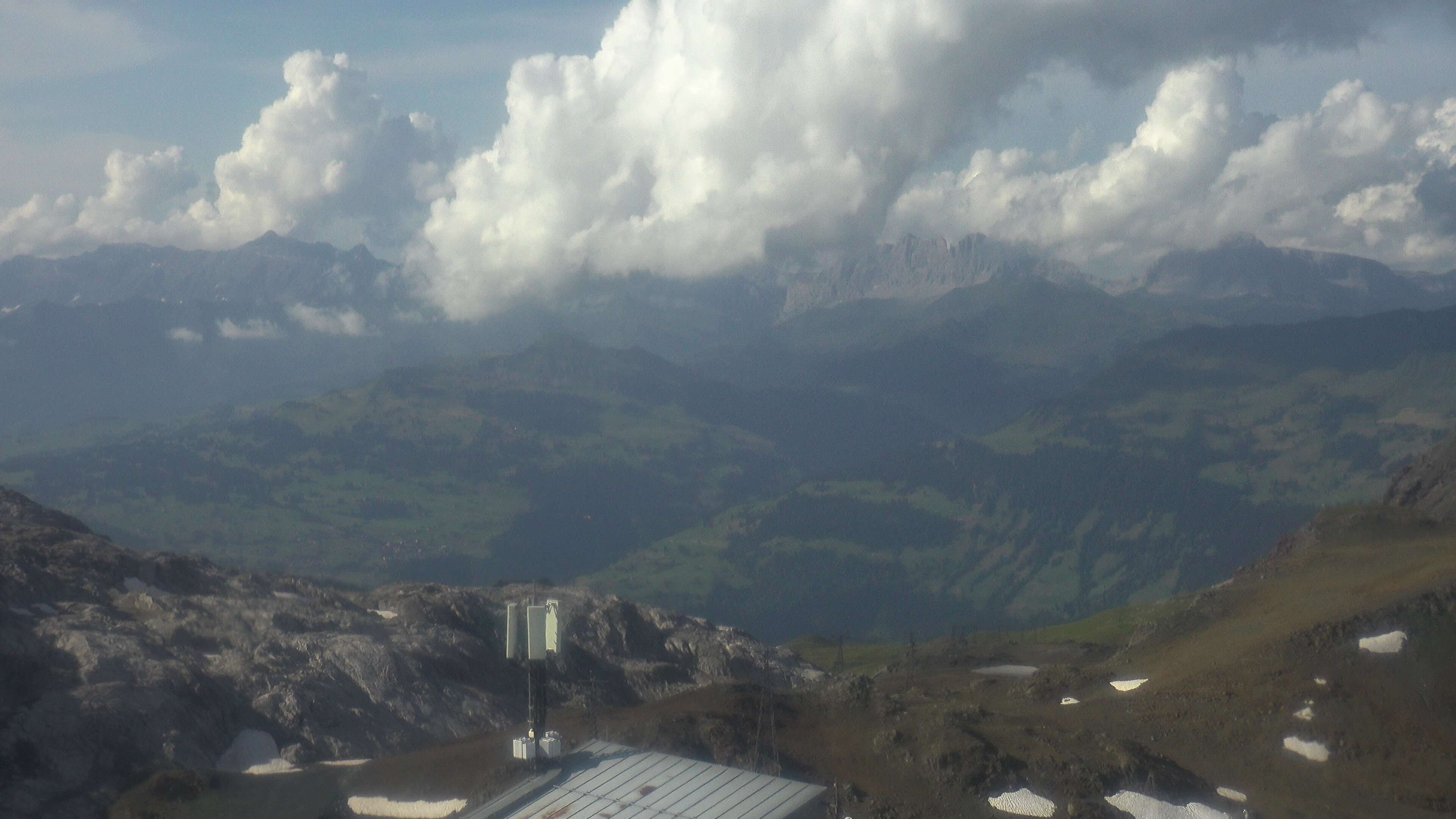 Davos: Dorf - Weissfluhjoch, Blick Schifer